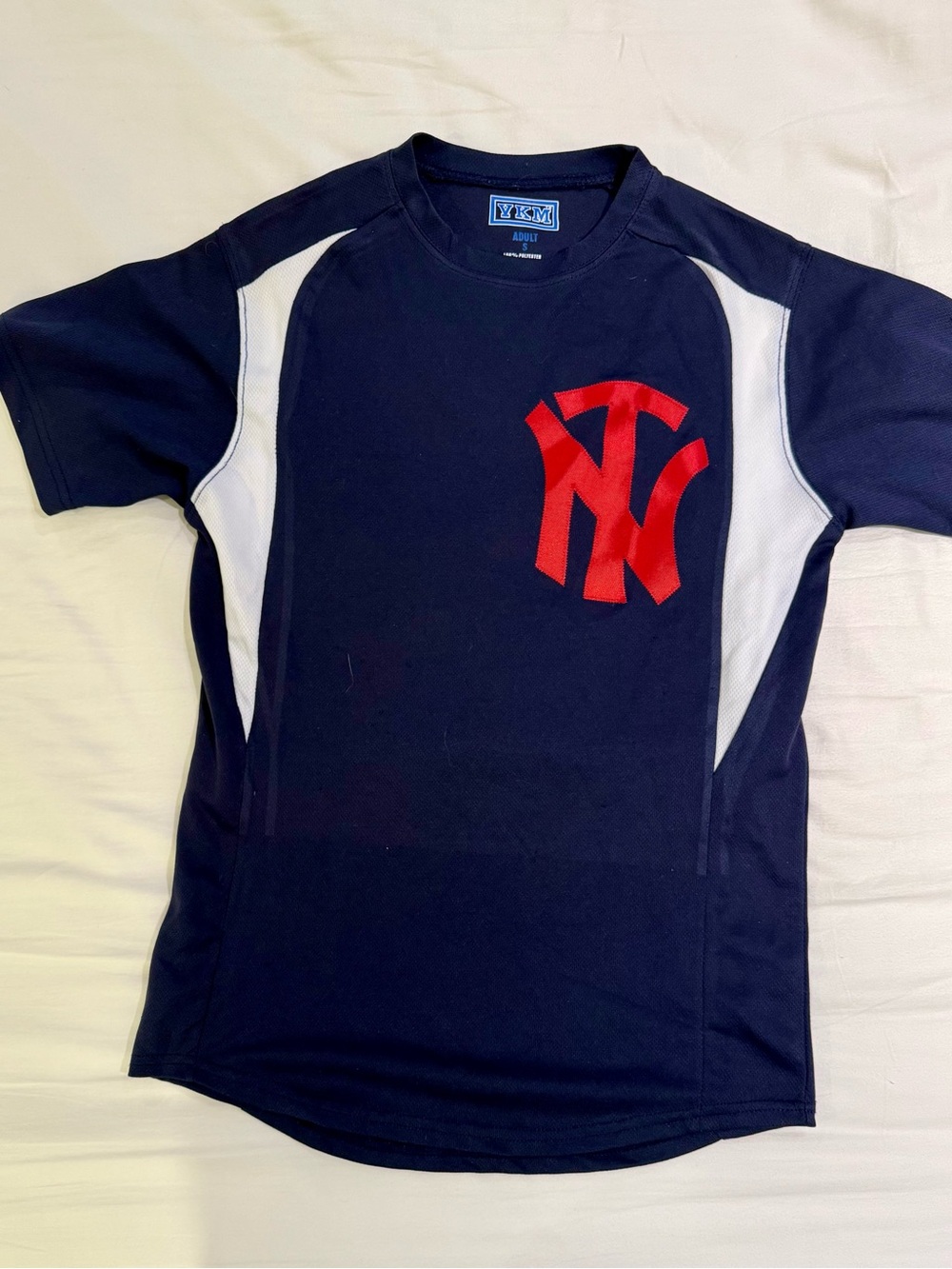 Throgs Neck Baseball Navy Short-Sleeve Athletic Jersey with Chest Logo